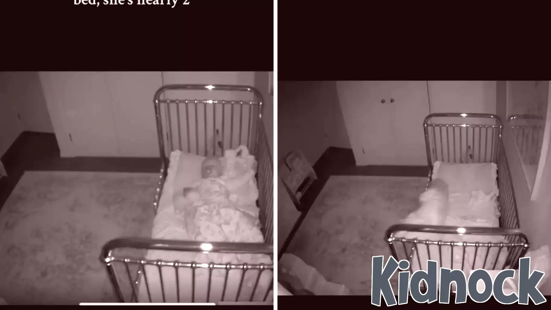 Toddler's Bed Transition Goes Awry as Baby Monitor Captures the Incident