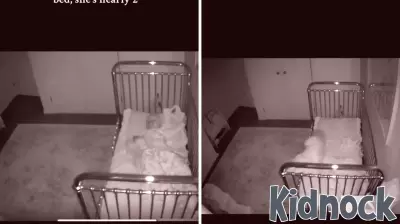 Toddler's Bed Transition Goes Awry as Baby Monitor Captures the Incident